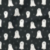 Ghost Sparkles (Black) | Holiday Fabric Design | Cate and Rainn