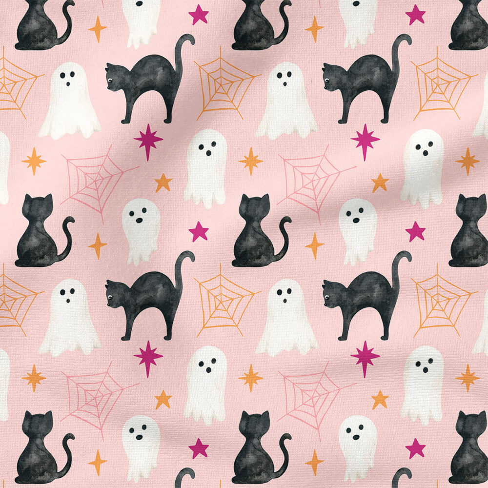 Happy Halloween (Colorful) | Holiday Fabric Design | Cate and Rainn