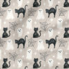 Happy Halloween (Gray) | Holiday Fabric Design | Cate and Rainn