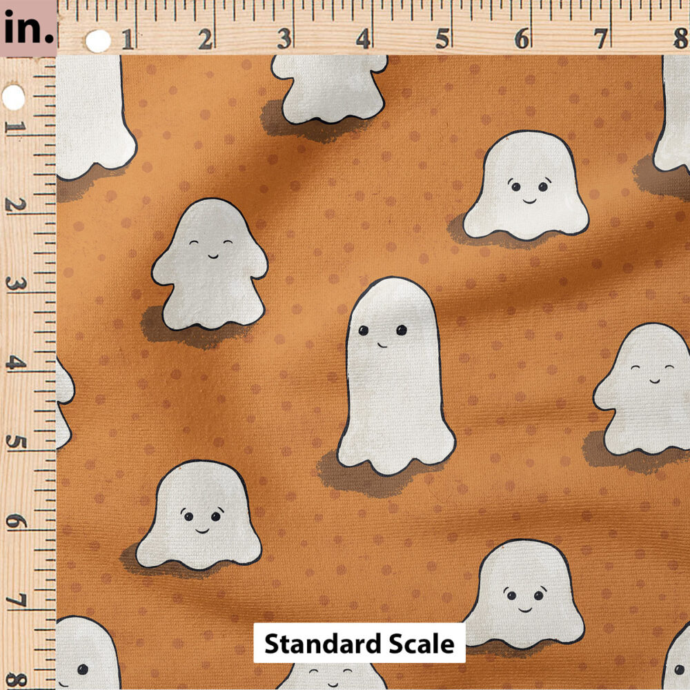 Ruler Scale for Halloween Little Ghosts (Orange) by Cate and Rainn