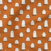 Halloween Little Ghosts (Orange) | Holiday Fabric Design | Cate and Rainn