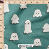 Ruler Scale for Halloween Little Ghosts (Teal Blue) by Cate and Rainn