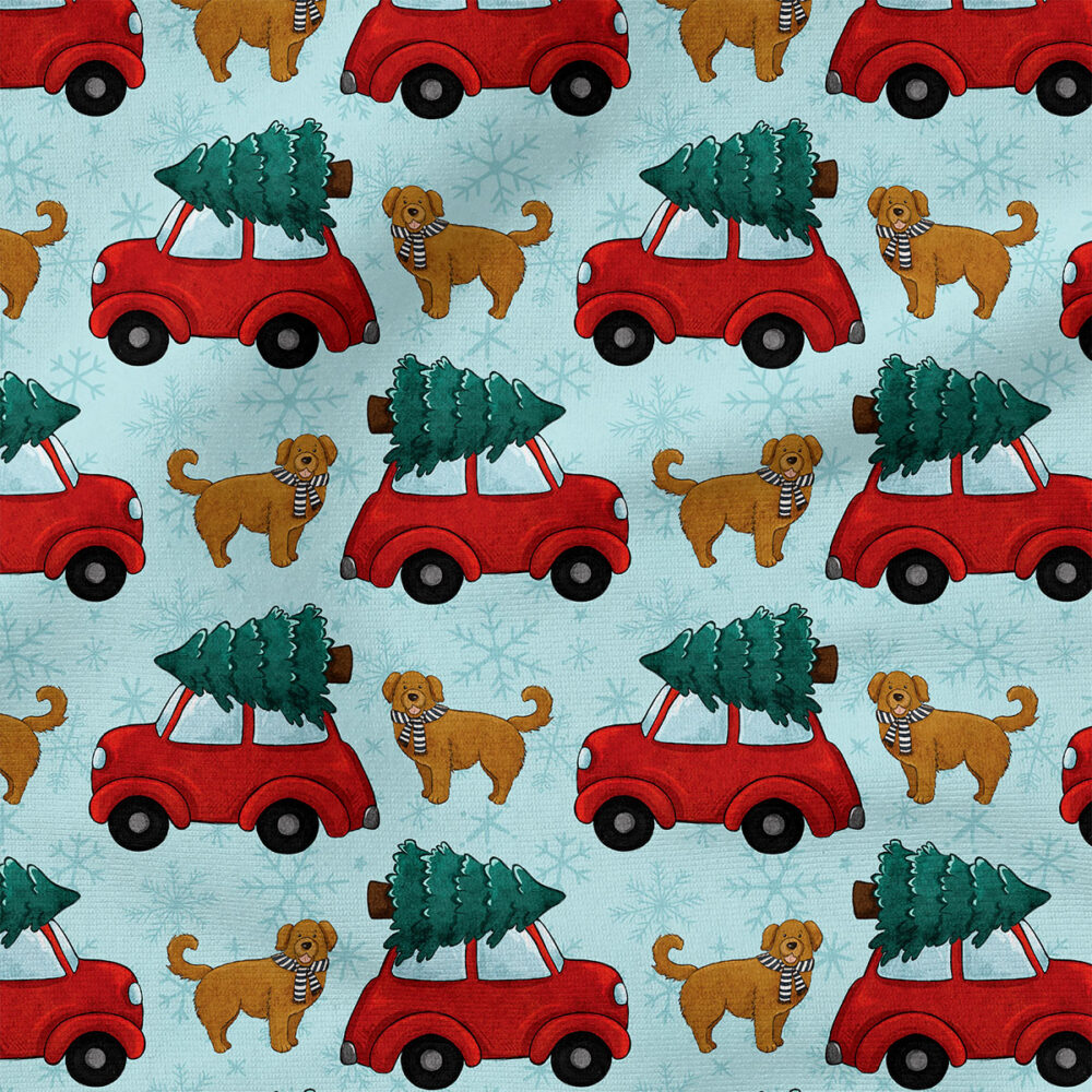 Classic Christmas Car Dog | Holiday