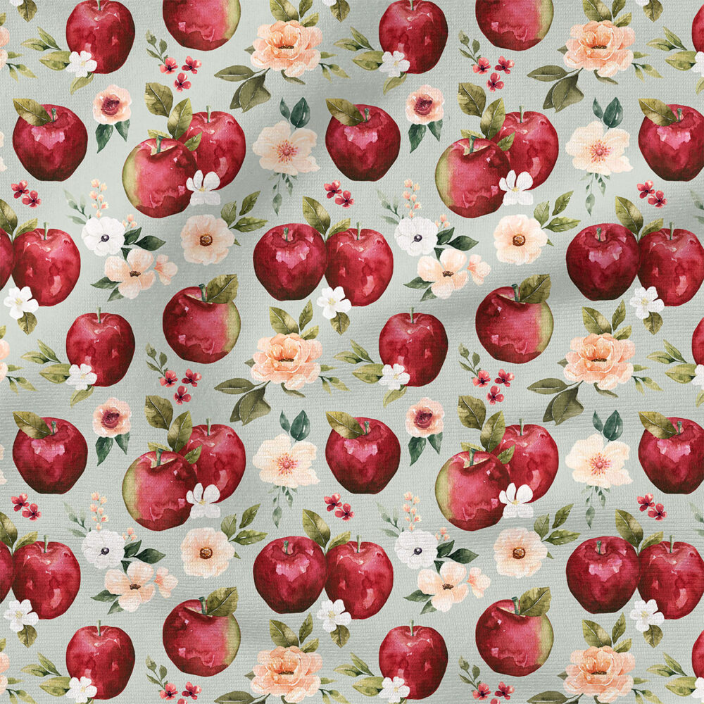 Apple Floral (Blue) | Fruit