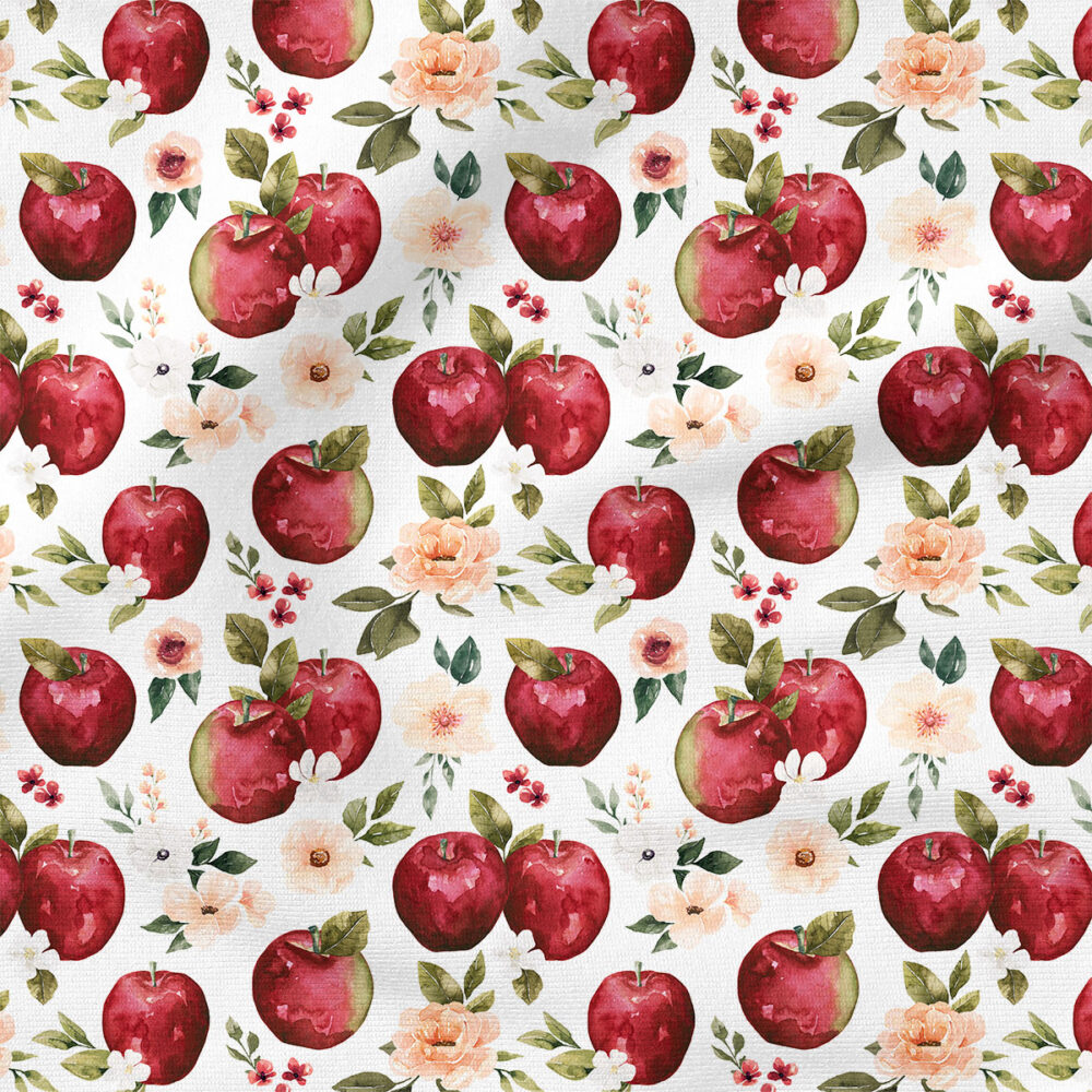 Apple Floral (White) | Fruit