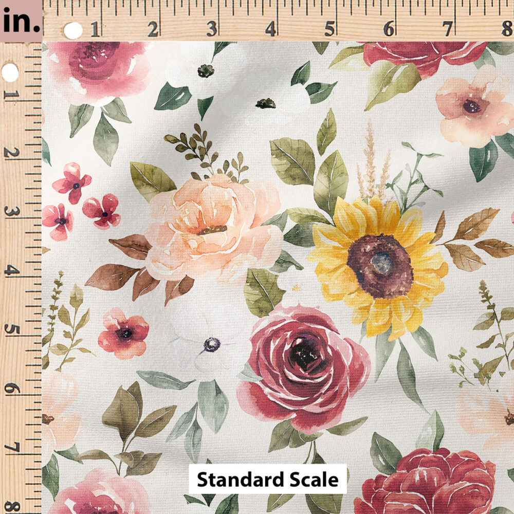 Ruler Scale for Autumn Bouquet (Cream) by Cate and Rainn