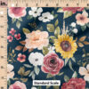 Ruler Scale for Autumn Bouquet (Navy Blue) by Cate and Rainn