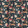 Deer Floral (Navy Blue) | Animals