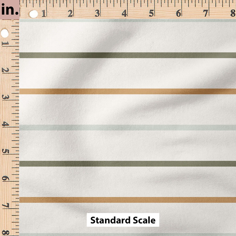 Ruler Scale for Fall Stripes (Caramel Blue) by Cate and Rainn