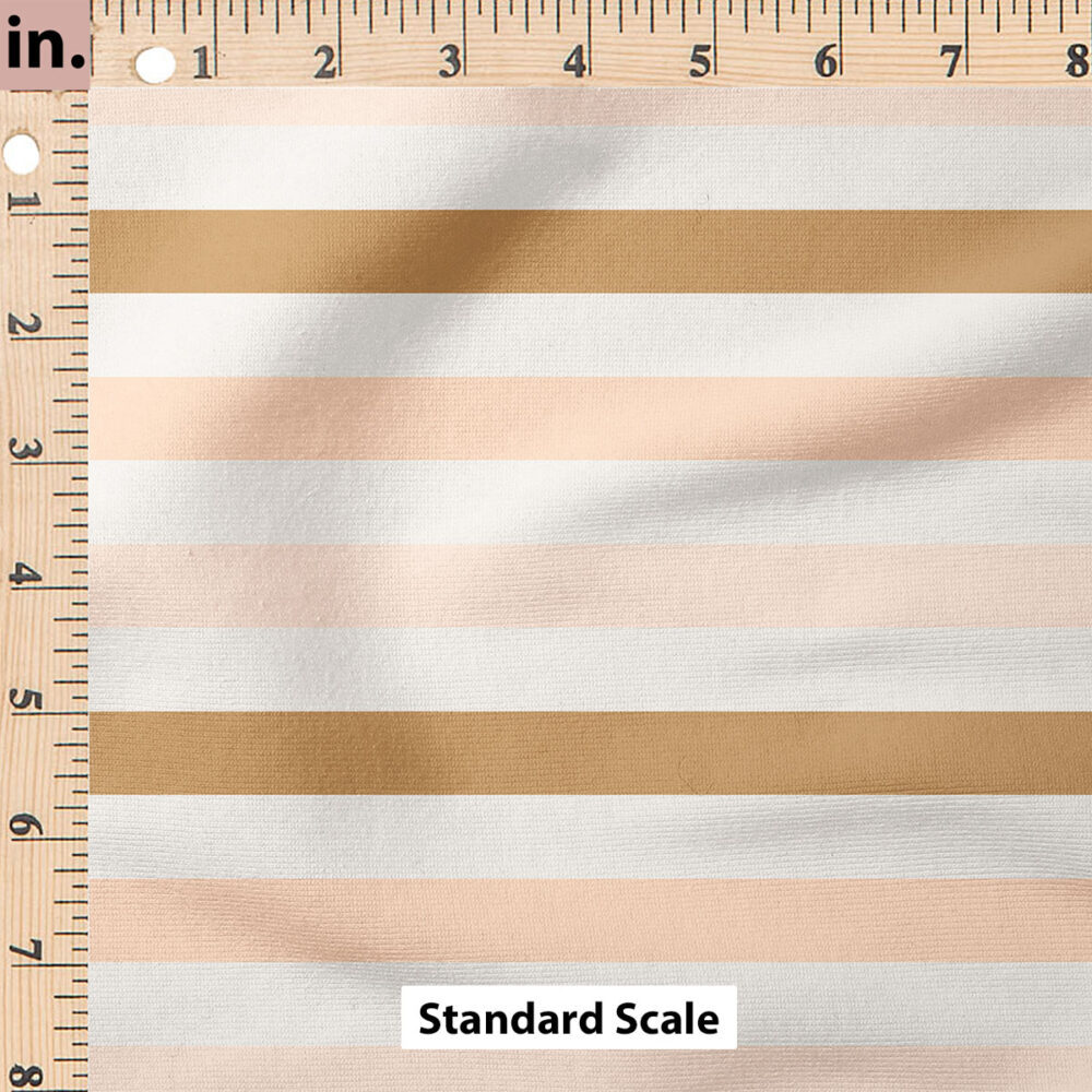 Ruler Scale for Fall Stripes (Pink Caramel) by Cate and Rainn