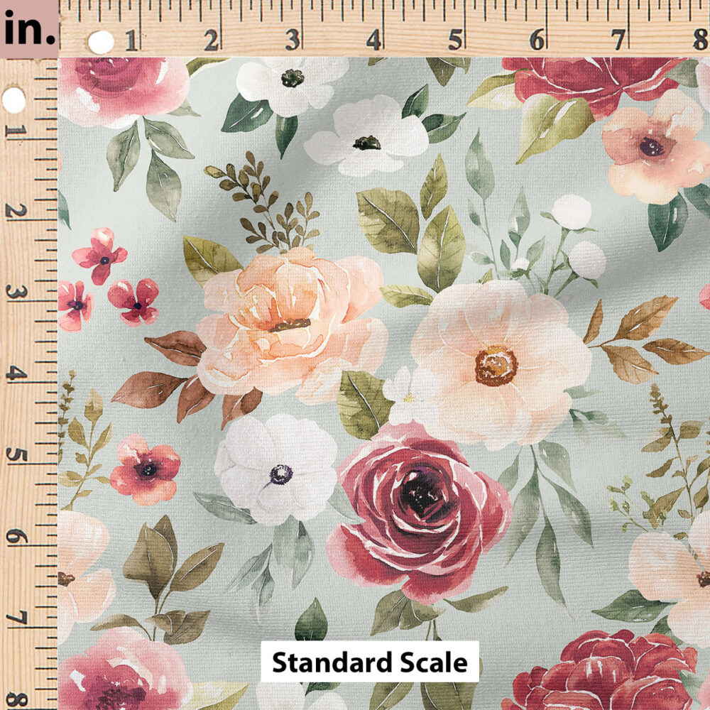 Ruler Scale for Felicity Floral (Blue) by Cate and Rainn