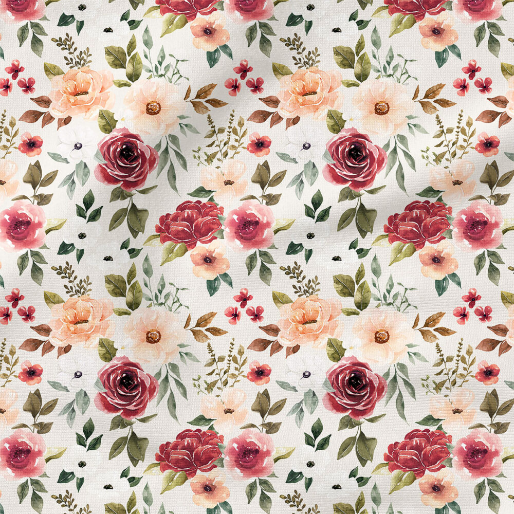 Felicity Floral (Cream) | Botanical Fabric Design | Cate and Rainn