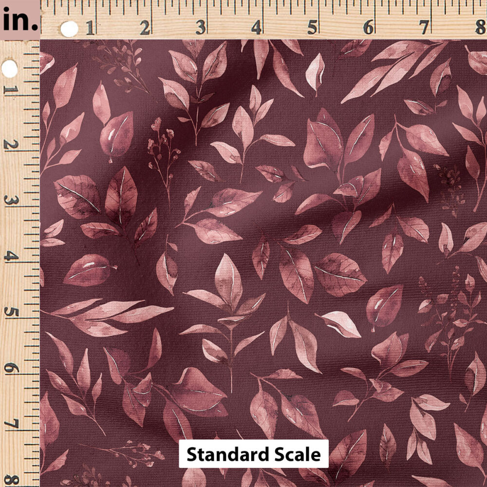 Ruler Scale for Felicity Leaves (Maroon) by Cate and Rainn