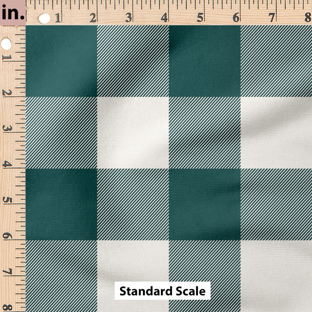 Ruler Scale for Felicity Plaid (Emerald) by Cate and Rainn