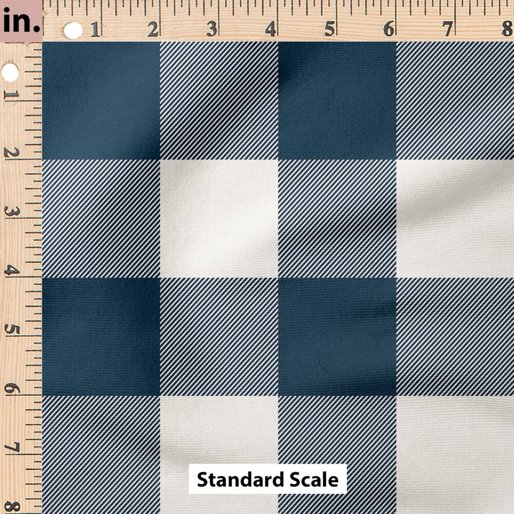 Ruler Scale for Felicity Plaid (Navy Blue) by Cate and Rainn