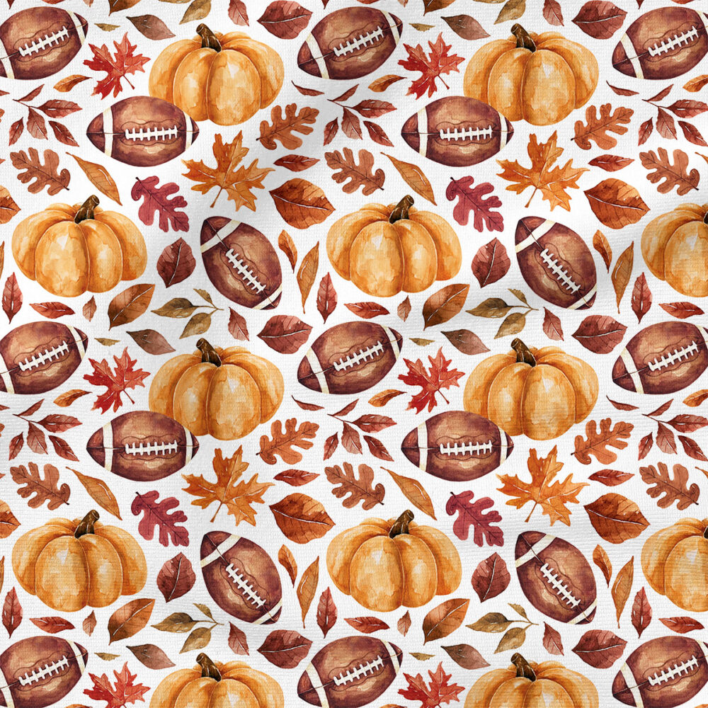 Football Pumpkins (White) | Autumn