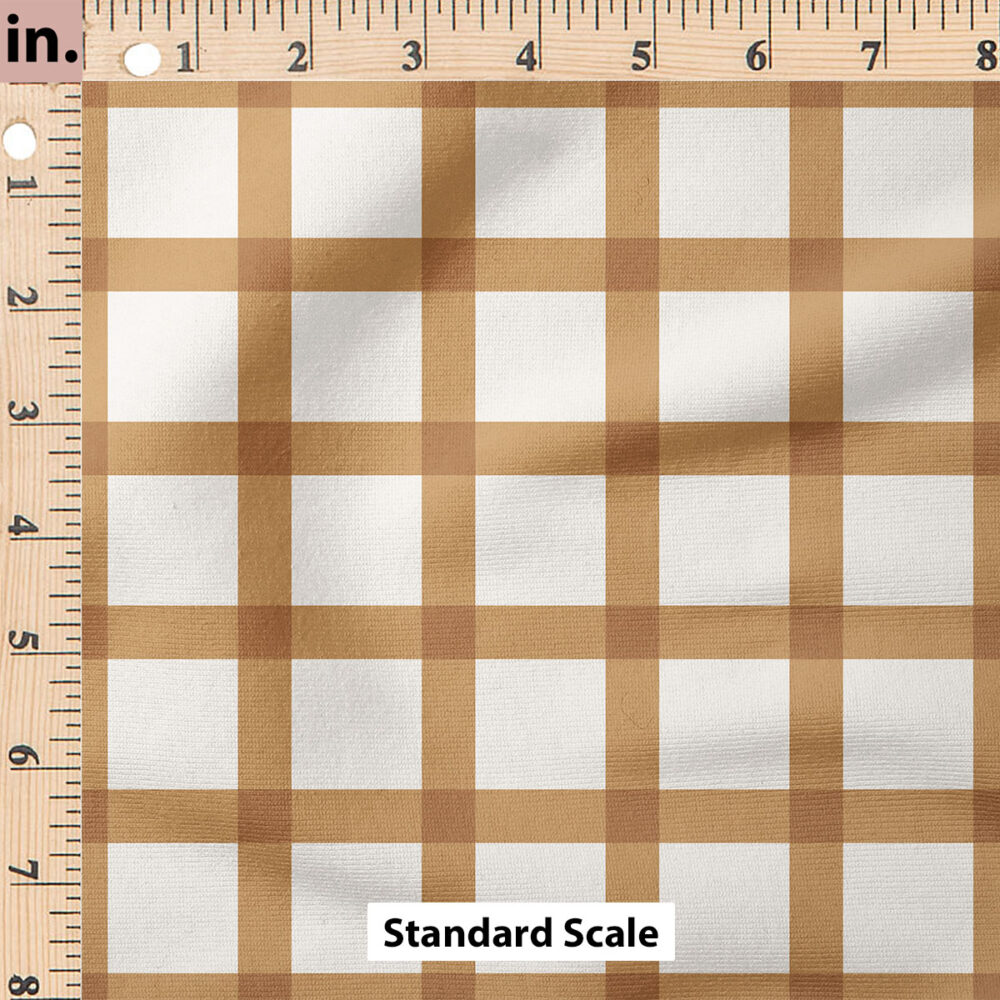 Ruler Scale for Gingham (Caramel) by Cate and Rainn