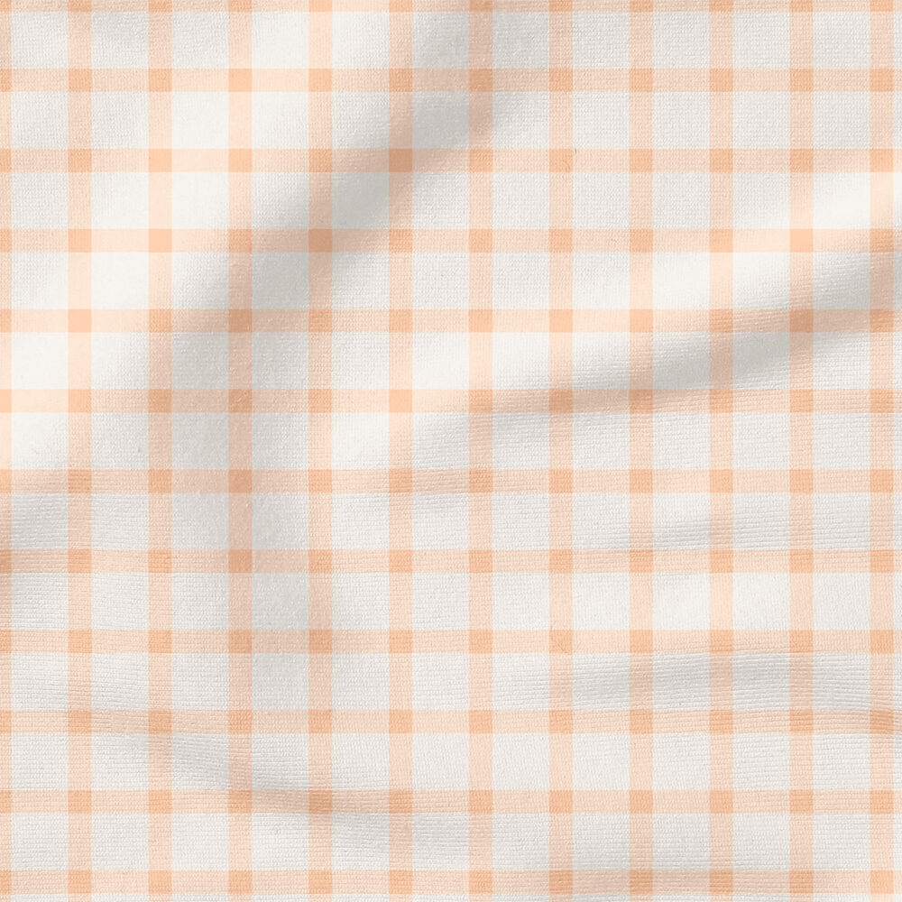 Gingham (Pink) | Stripes and Shapes Fabric Design | Cate and Rainn