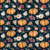 Orange Pumpkin (Navy Blue) | Autumn