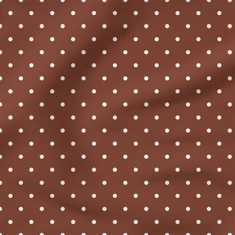 Polka Dots (Brown) | Stripes and Shapes Fabric Design | Cate and Rainn