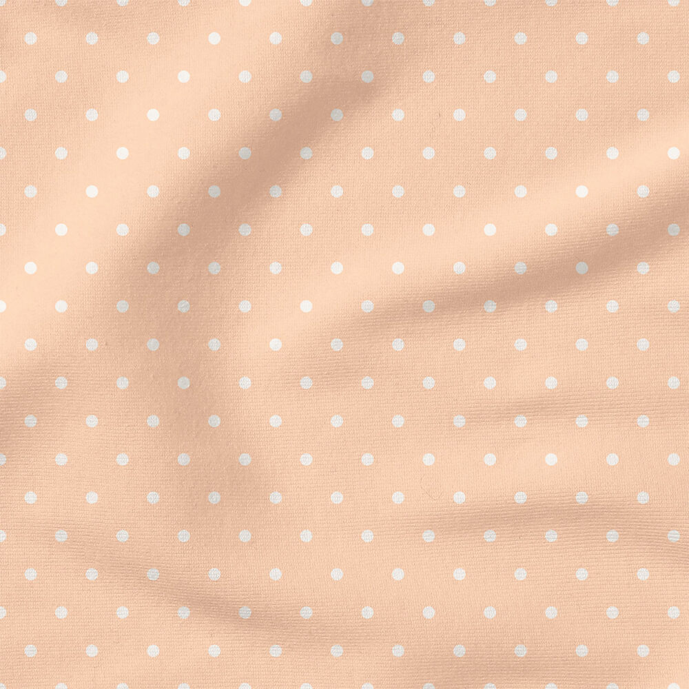 Polka Dots (Pink) | Stripes and Shapes Fabric Design | Cate and Rainn