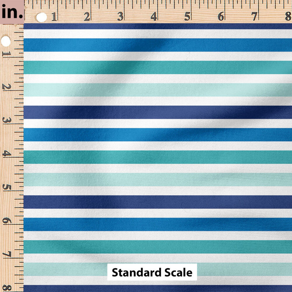 Ruler Scale for Stripe (Blue Green) by Cate and Rainn