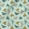 Colorful Moths (Mint Plaid) | Botanical