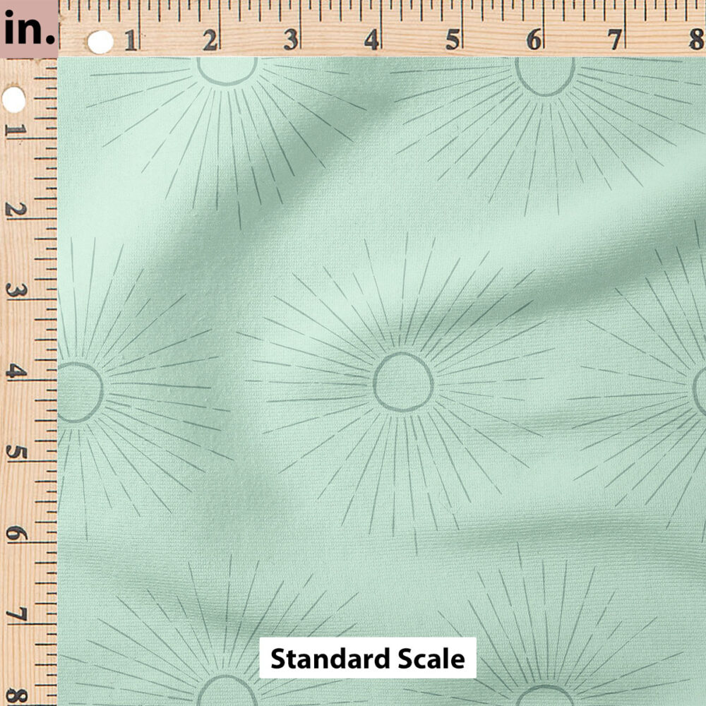 Ruler Scale for Boho Sunburst (Mint) by Cate and Rainn