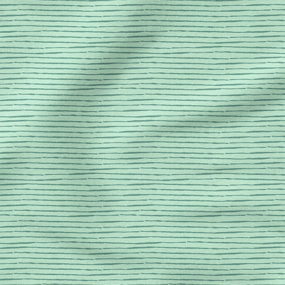 Boho Stripe (Mint) | Stripes and Shapes Fabric Design | Cate and Rainn