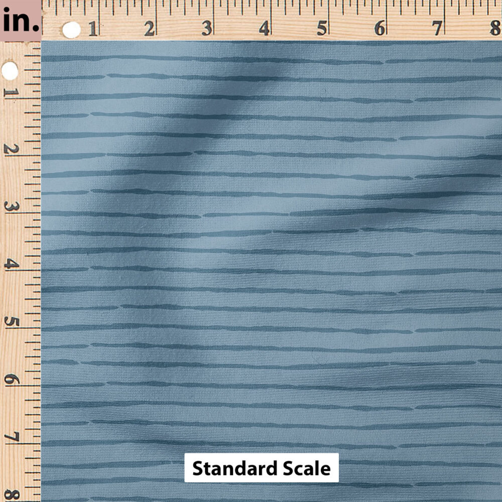 Ruler Scale for Boho Stripe (Periwinkle) by Cate and Rainn