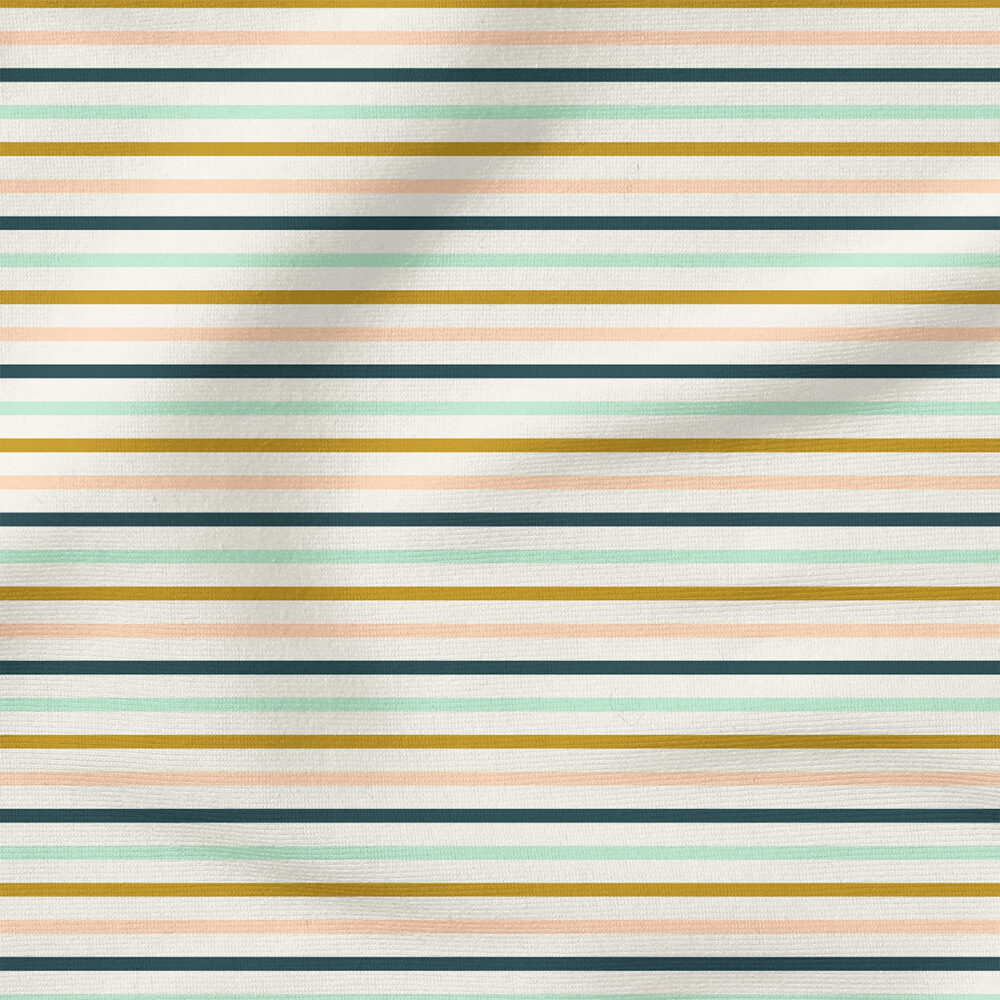 Stripe (Pretty Vintage) | Stripes and Shapes Fabric Design | Cate and Rainn