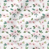 Blush Floral (White) | Botanical Fabric Design | Cate and Rainn