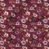 Boho Floral (Merlot) | Botanical Fabric Design | Cate and Rainn