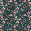 Boho Floral (Teal) | Botanical Fabric Design | Cate and Rainn