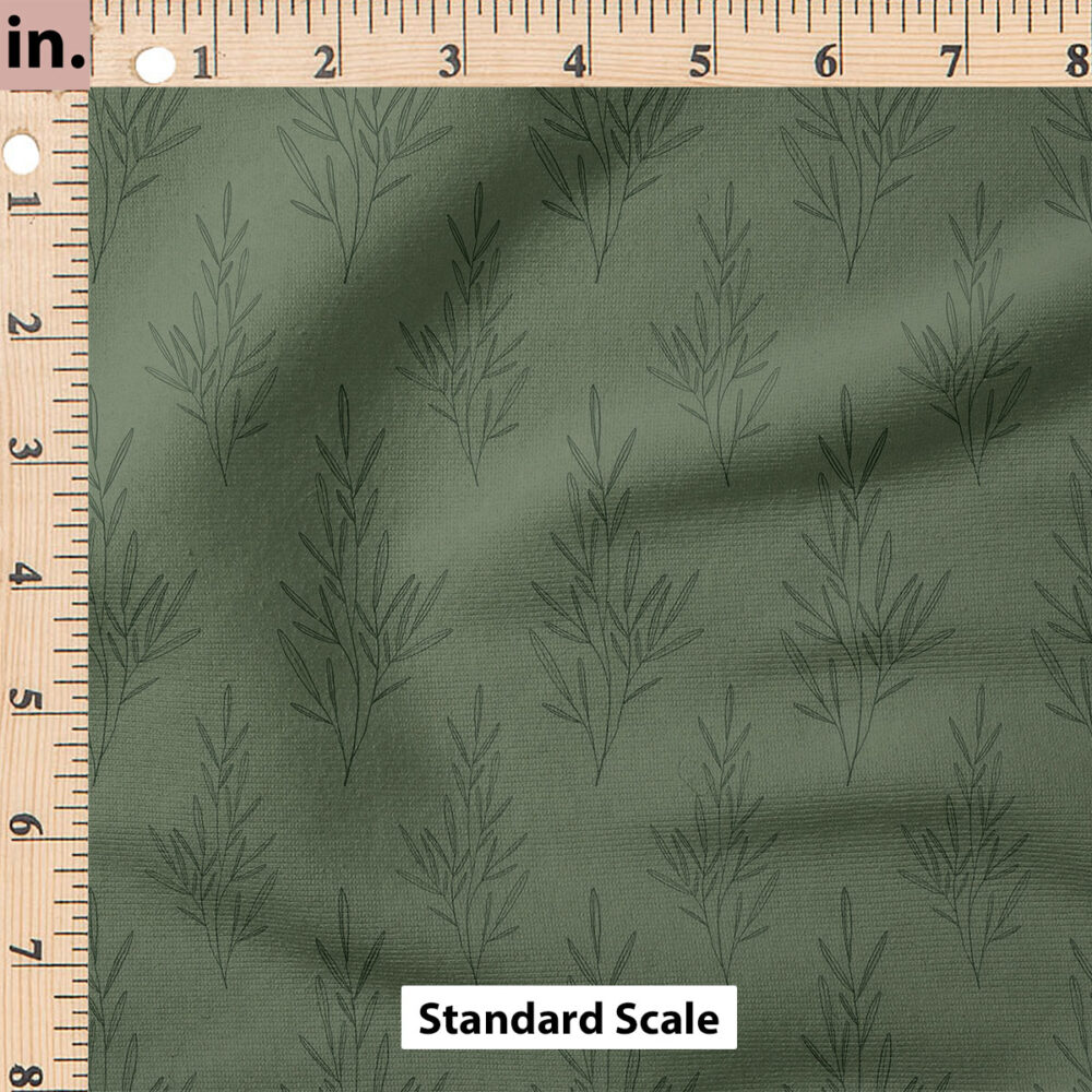 Ruler Scale for Inked Sprig (Forest Green) by Cate and Rainn