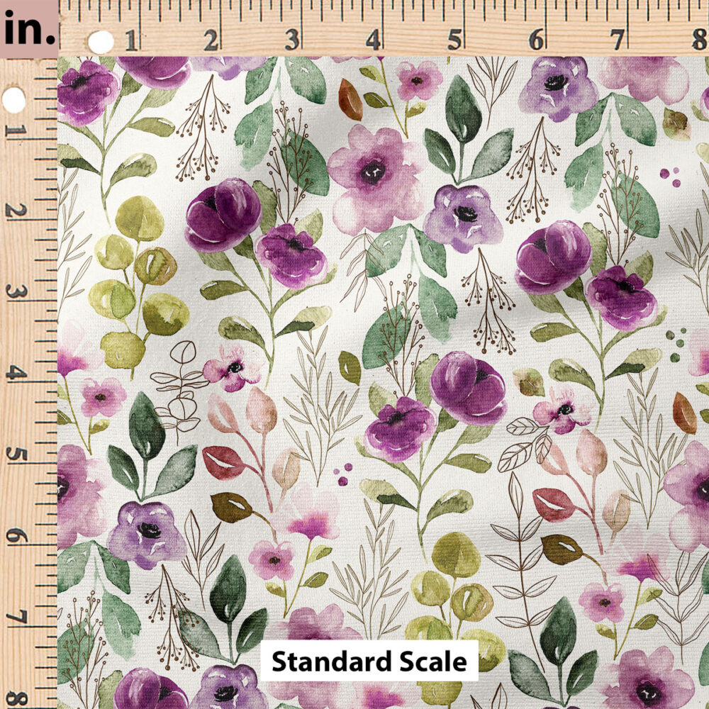 Ruler Scale for Floral Curtain by Cate and Rainn