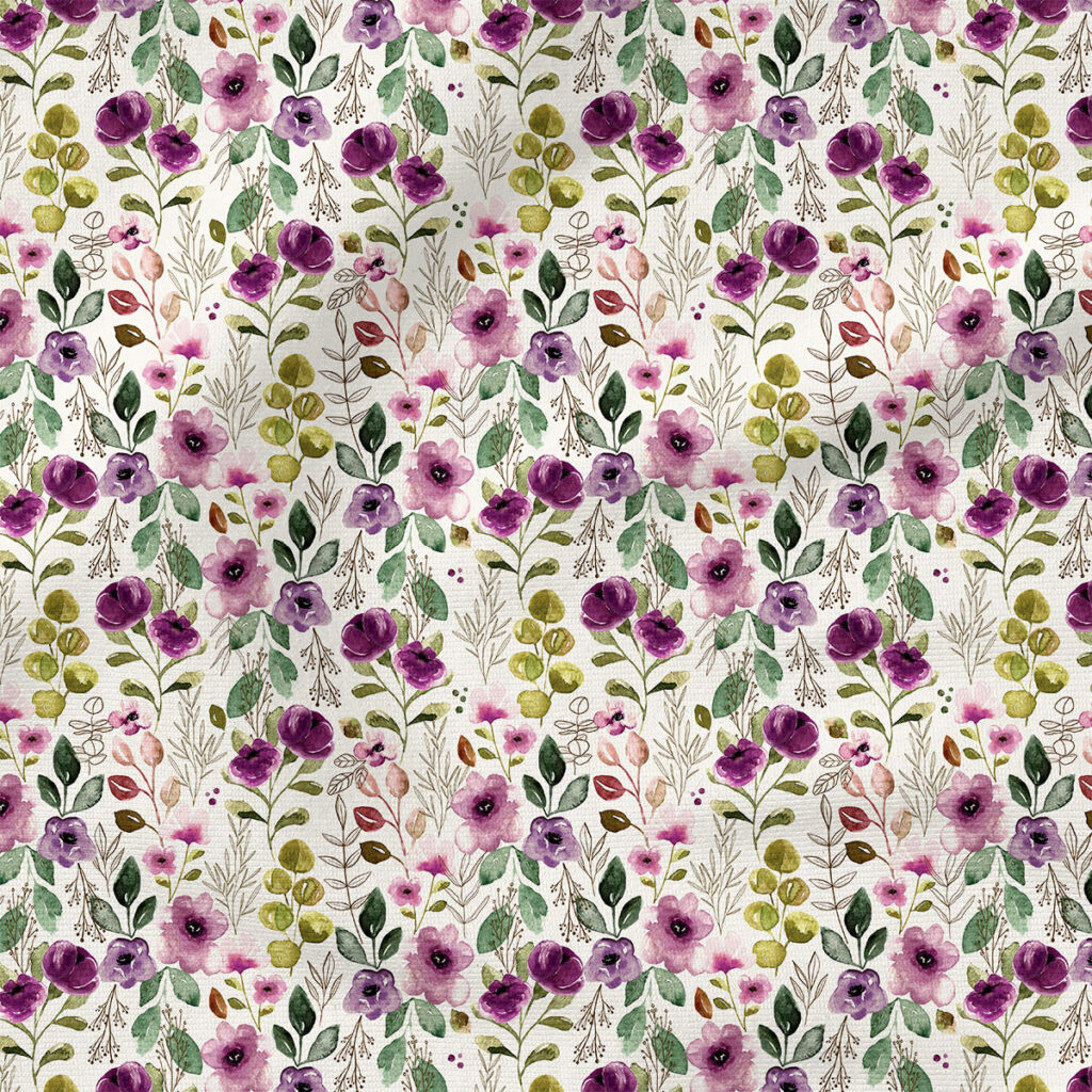 Floral Curtain | Botanical Fabric Design | Cate and Rainn