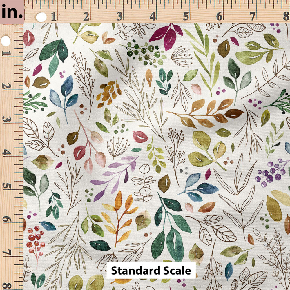 Ruler Scale for Boho Leaves by Cate and Rainn