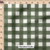 Ruler Scale for Textured Gingham (Green) by Cate and Rainn