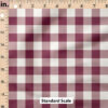 Ruler Scale for Textured Gingham (Red) by Cate and Rainn