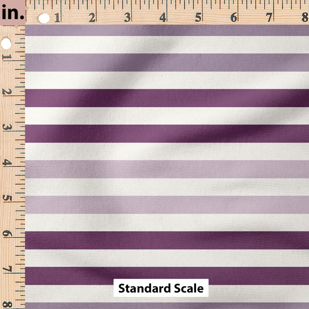 Ruler Scale for Textured Stripe (Purple) by Cate and Rainn