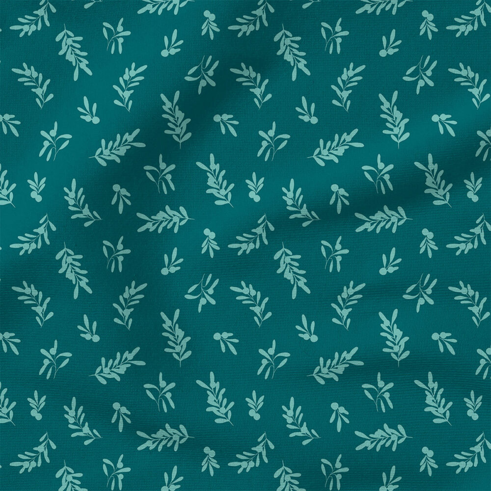 Tonal Sprigs (Teal) | Holiday