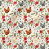 Chicken Floral (Cream) | Holiday