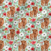 Highland Cows Floral (Blue) | Holiday