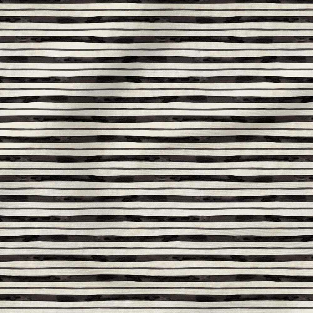 Burlap Horizontal Stripe (Black) | Texture