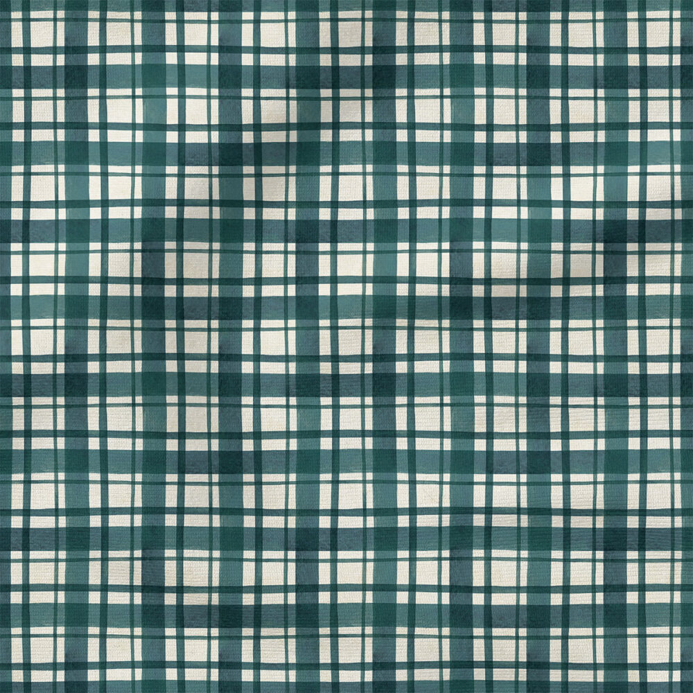 Burlap Plaid (Teal) | Texture