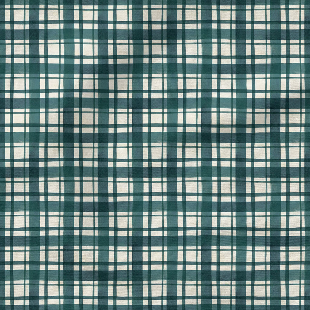 Burlap Plaid (Teal) | Texture