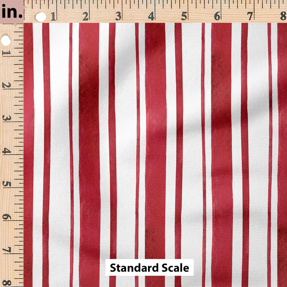 Ruler Scale for Candy Cane Stripe (Red) by Cate and Rainn