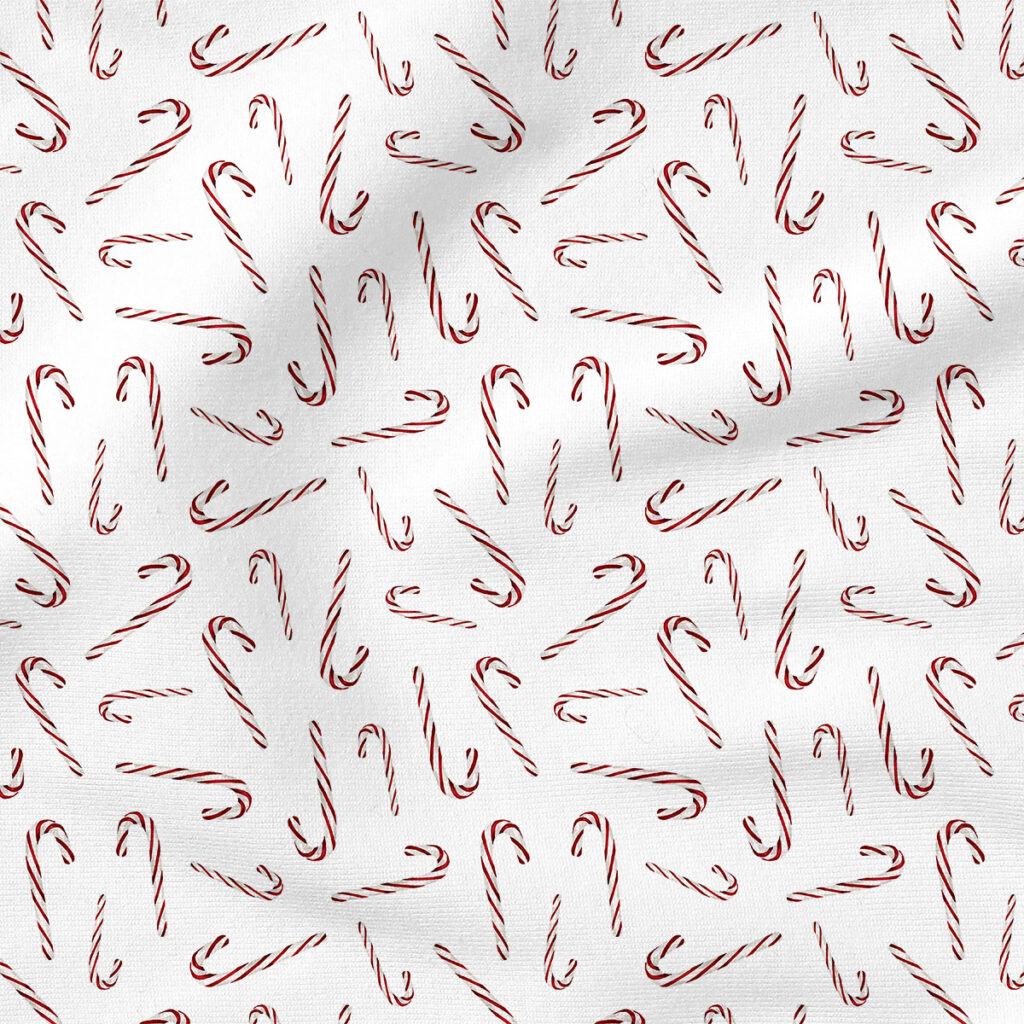 Candy Cane | Holiday Fabric Design | Cate and Rainn