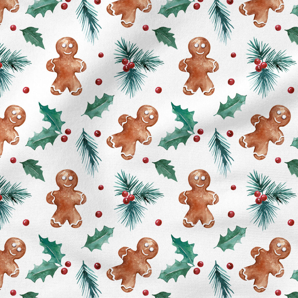 Gingerbread | Holiday Fabric Design | Cate and Rainn